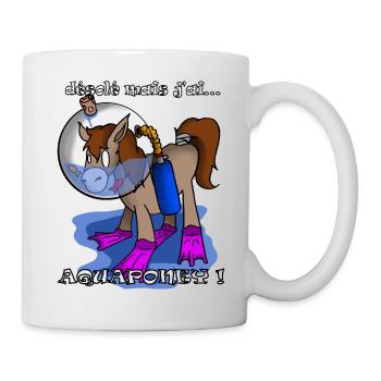 désolé mais jai aquaponey - Mug blanc - blanc - Droite