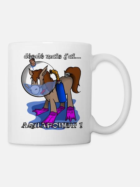 désolé mais jai aquaponey - Mug blanc - blanc
