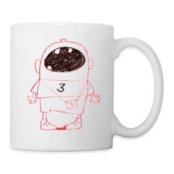 Drei Jahre - Tasse - Weiß - Rechts