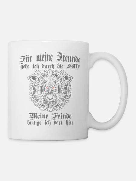 Meine Freunde - Tasse - Weiß
