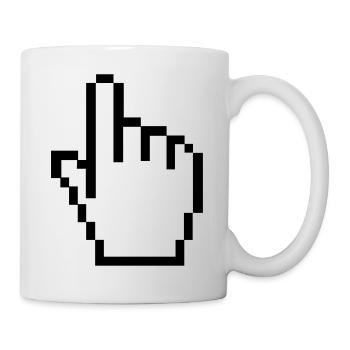 Pixel hand - Mug - white - Right