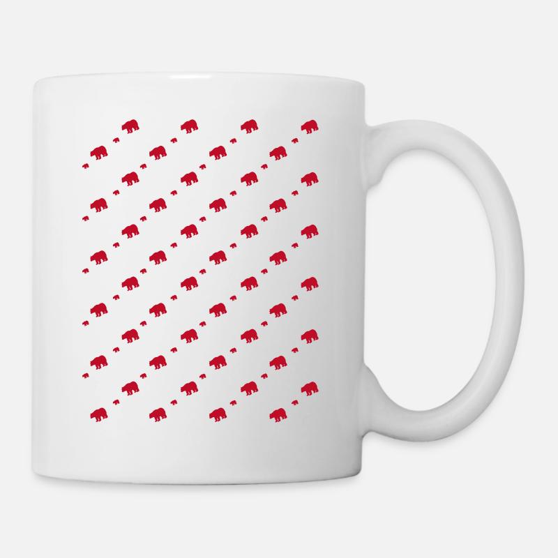 Red and white bear - Mug - white