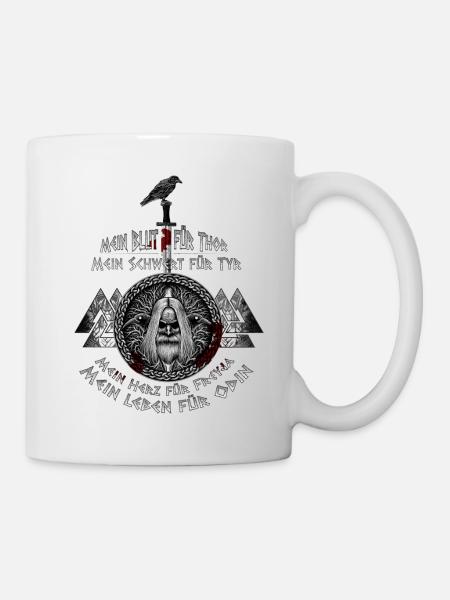 Mein Leben für Odin! - Tasse - Weiß