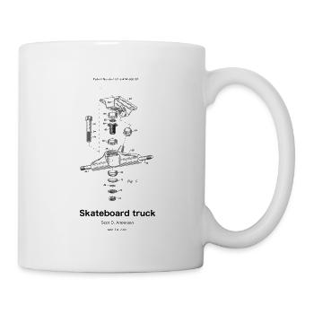 skateboard truck - Mug - white - Right