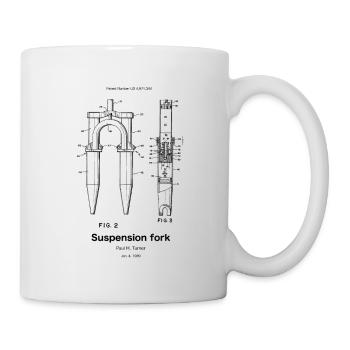 Suspension fork - Tasse - Weiß - Rechts