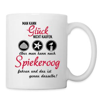 Glück Spiekeroog - Tasse - Weiß - Rechts