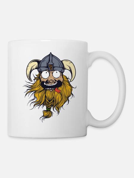 Crazy Viking - Tasse - Weiß
