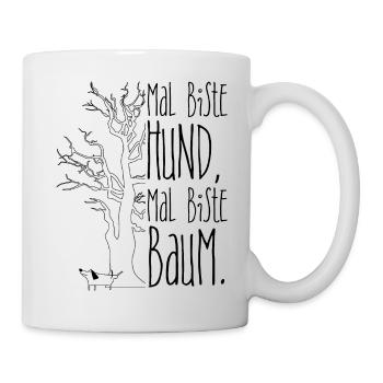 Mal Hund mal Baum - Tasse - Weiß - Rechts