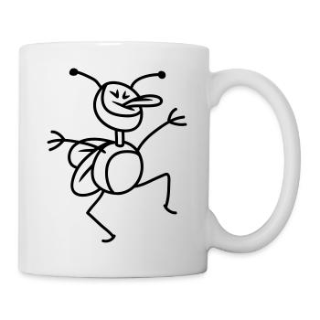 funny_bug_1c - Mug blanc - blanc - Droite
