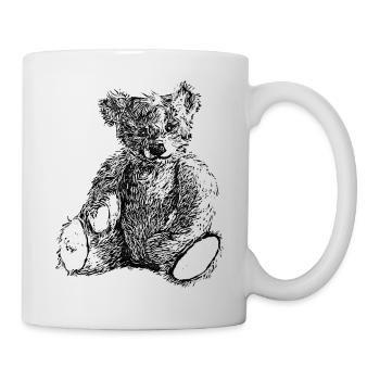 Teddybär - Tasse - Weiß - Rechts