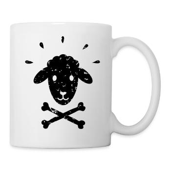 Jolly Roger Sheep – Black Sheep – Mäh! - Mug - white - Right