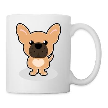 bouledogue français - Mug blanc - blanc - Droite