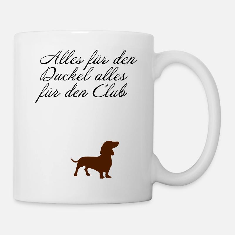 Dackel - Tasse - Weiß