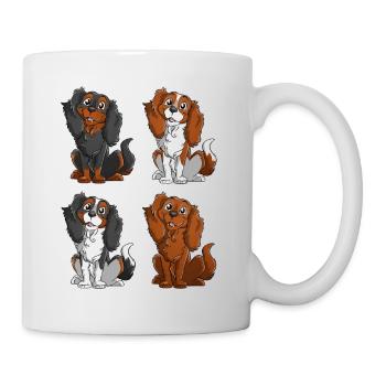 Cavalier King Charles - Carré - Mug blanc - blanc - Droite
