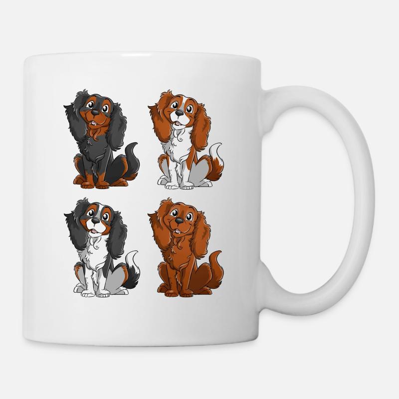 Cavalier King Charles - Square - Mug - white