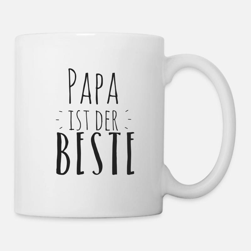 Papa ist der Beste - Tasse - Weiß