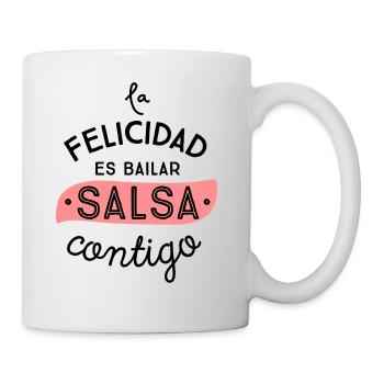 GLÜCK IST MIT IHNEN SALSA DANCE - Tasse - Weiß - Rechts