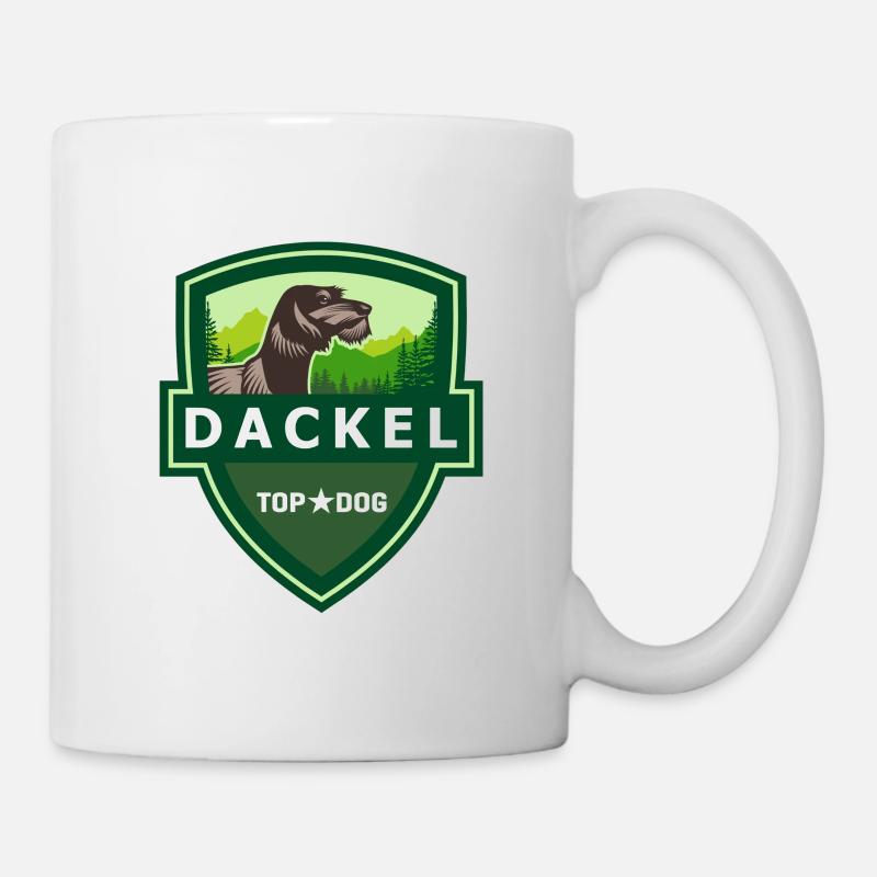 TORCHES RAUHAARDACKEL ILOVETECKEL - Mug - white