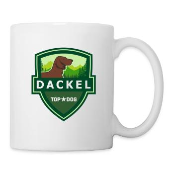 DACKEL Langhaardackel ILOVETECKEL - Tasse - Weiß - Rechts
