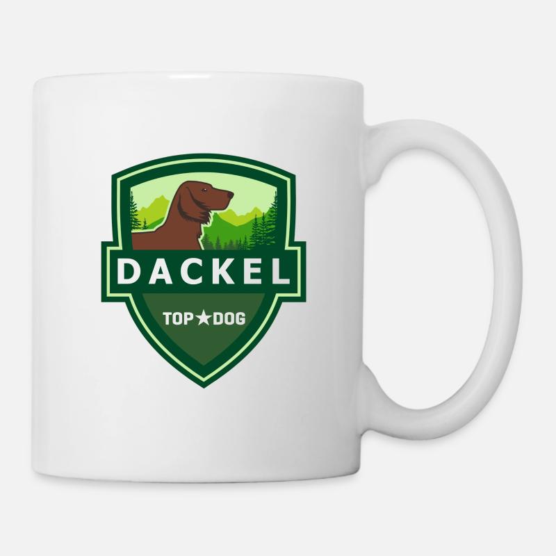 DACKEL Langhaardackel ILOVETECKEL - Tasse - Weiß