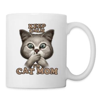 KEEP CALM I'M CAT MOM - Mug - white - Right