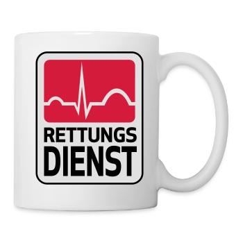 Rettungsdienst - Tasse - Weiß - Rechts