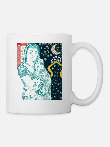 Hindu Frau - Tasse - Weiß