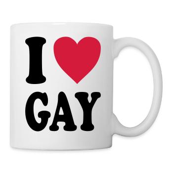 I love gay - Mug - white - Right