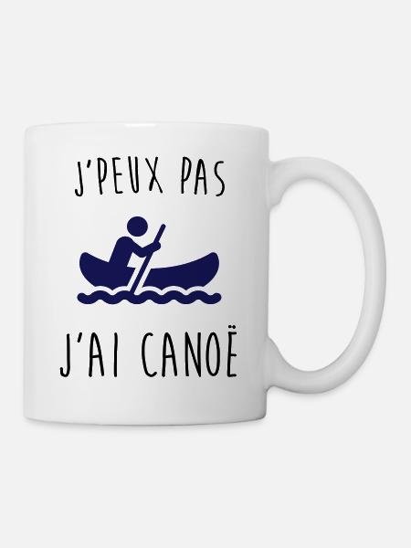 j'peux pas j'ai canoe - Mug blanc - blanc