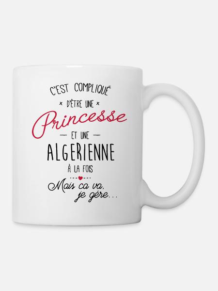 princesse et algerienne - Mug blanc - blanc