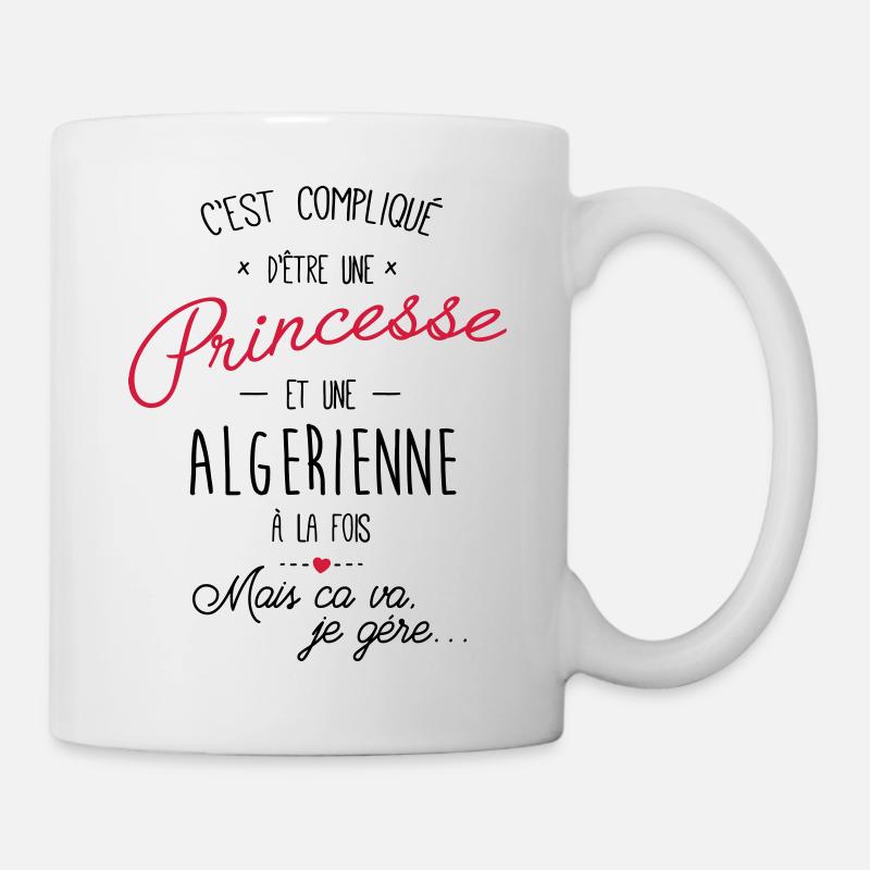 princesse et algerienne - Mug blanc - blanc