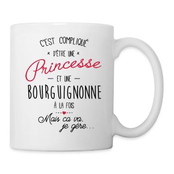 princesse et Bourguignonn - Mug blanc - blanc - Droite
