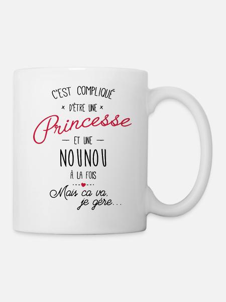 princesse et nounou - Mug blanc - blanc