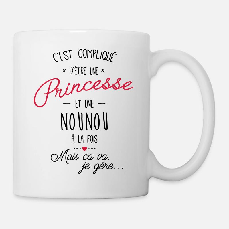 princesse et nounou - Mug blanc - blanc