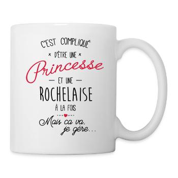 princesse et rochelaise - Mug blanc - blanc - Droite