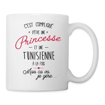 Princesse et tunisienne - Mug blanc - blanc - Droite