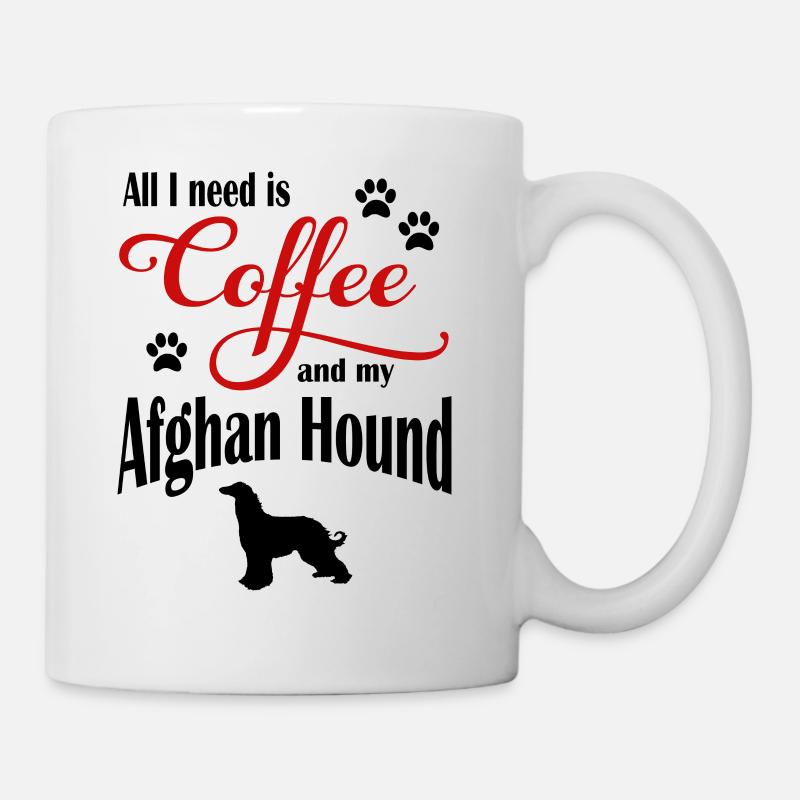 Afghan Hound Coffee - Tasse - Weiß