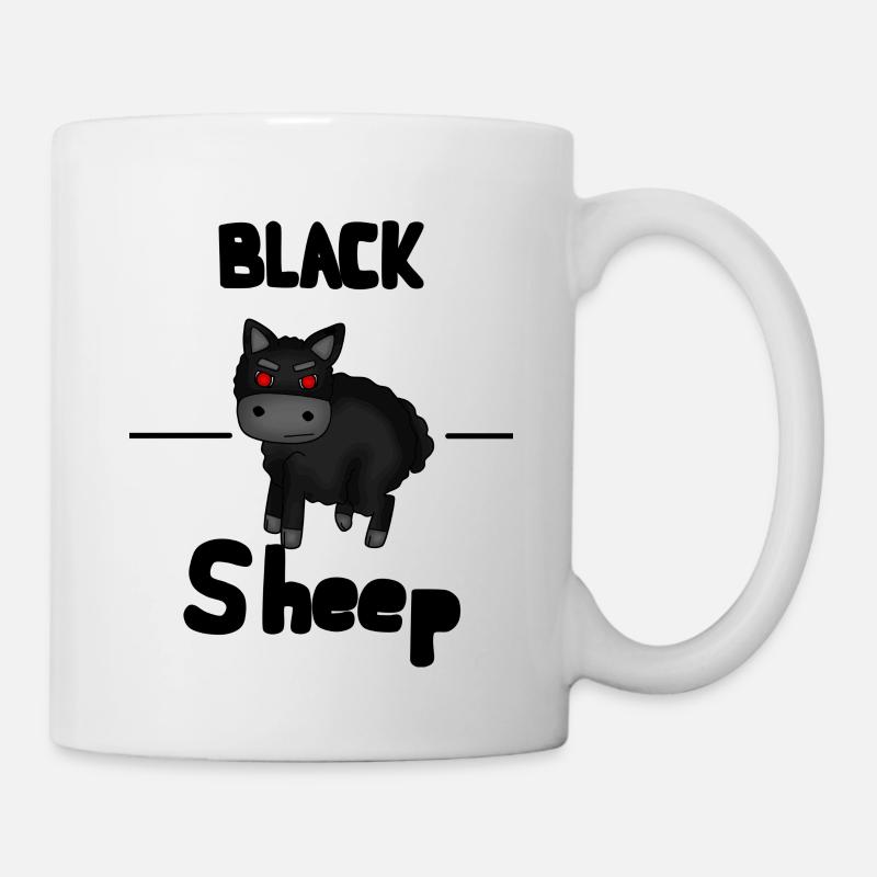 schwarze Schafe - Tasse - Weiß