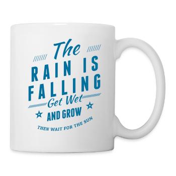 La pluie tombe - Mug blanc - blanc - Droite