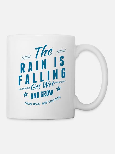 The Rain is falling - Tasse - Weiß