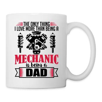Mechanic Dad - funny fathers day gift - Mug - white - Right