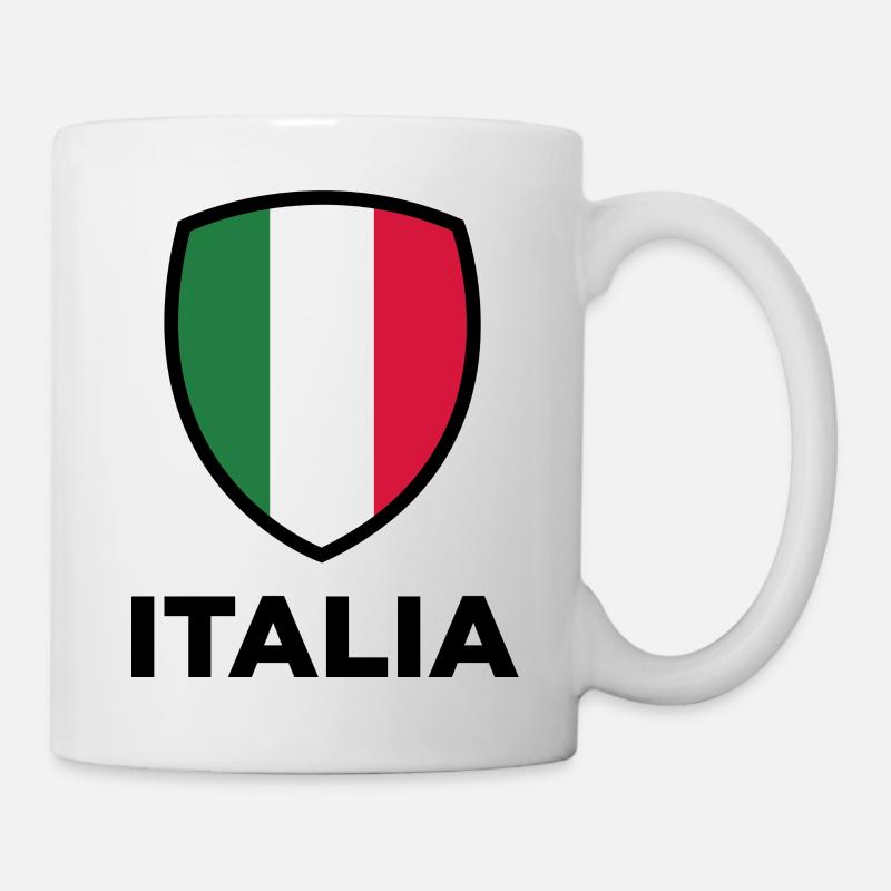 Drapeau national d'Italie - Mug blanc - blanc