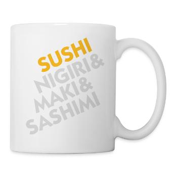 Sushi Nigiri Maki Sashimi - Tasse - Weiß - Rechts
