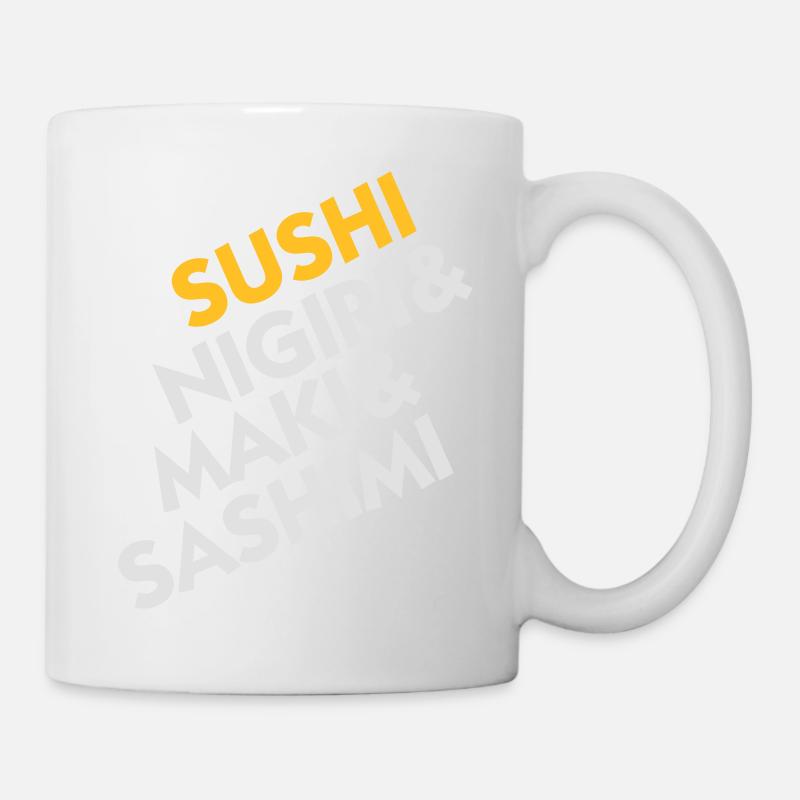 Sushi Nigiri Maki Sashimi - Mug blanc - blanc