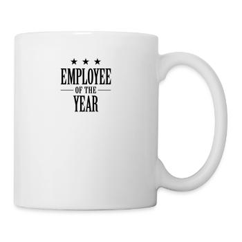 Mitarbeiter des Jahres! - Tasse - Weiß - Rechts