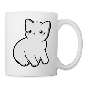 Kätzchen - Tasse - Weiß - Rechts