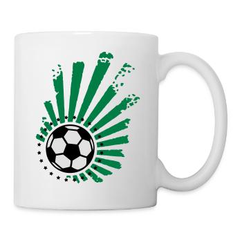 conception de Football (étoiles) - Mug blanc - blanc - Droite