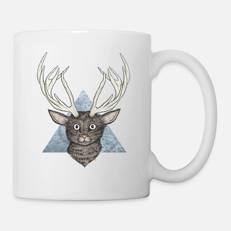 Deer Katze - Tasse - Weiß
