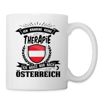 I do not need therapy Austria - Mug - white - Right