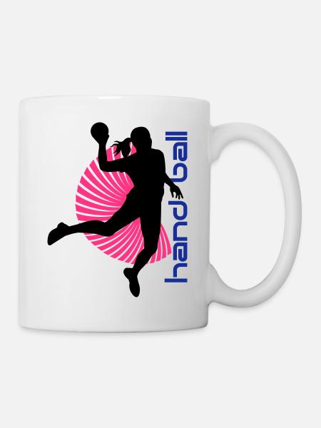 Handball spirale - Mug blanc - blanc